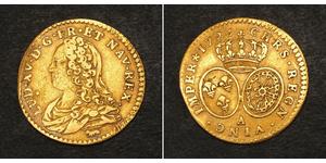 1/2 Луидор Королевство Франция (843-1791) Золото Людовик XV (1710-1774)