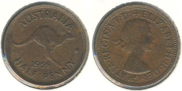 1/2 Пенни Австралия (1939 - ) Бронза 