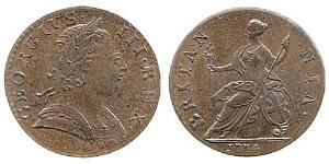 1/2 Пенни Королевство Великобритания (1707-1801) Бронза Георг III (1738-1820)