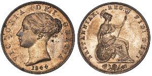 1/2 Пенни Соединённое королевство Великобритании и Ирландии (1801-1922) Бронза Виктория (1819 - 1901)