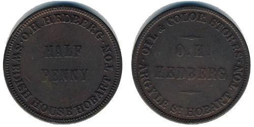 1/2 Пенни Австралия (1788 - 1939) Медь 