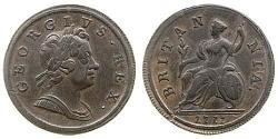 1/2 Пенни Королевство Великобритания (1707-1801) Медь Георг I (1660-1727)