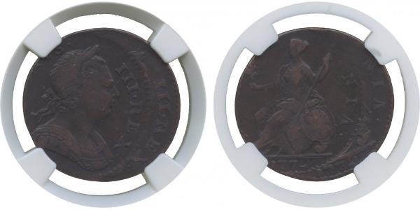 1/2 Пені Королівство Великобританія (1707-1801) Бронза Георг III (1738-1820)