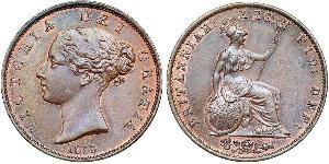 1/2 Пені Сполучене королівство Великобританії та Ірландії (1801-1922) Бронза Вікторія (1819 - 1901)