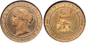 1/2 Пені Сполучене королівство Великобританії та Ірландії (1801-1922) Бронза Вікторія (1819 - 1901)
