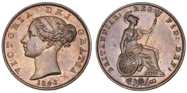 1/2 Пені Сполучене королівство Великобританії та Ірландії (1801-1922) Бронза Вікторія (1819 - 1901)