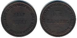 1/2 Пені Австралія (1788 - 1939) Мідь 