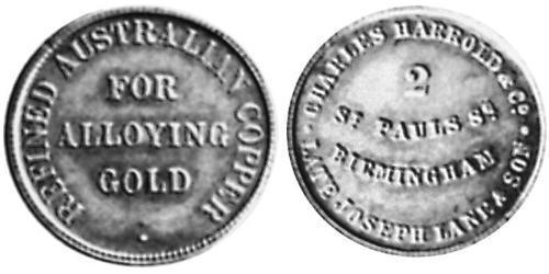 1/2 Пені Австралія (1788 - 1939) Мідь 