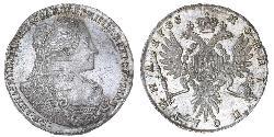1/2 Рубль Російська імперія (1720-1917) Срібло Анна Іванівна (1693-1740)