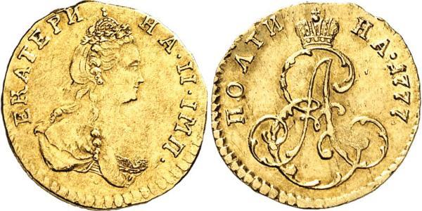 1/2 Рубль / 1 Полтіна Російська імперія (1720-1917) Золото Катерина II (1729-1796)
