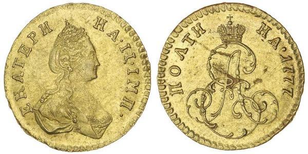 1/2 Рубль / 1 Полтіна Російська імперія (1720-1917) Золото Катерина II (1729-1796)