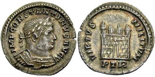 1/2 Силиква Римская империя (27BC-395) Серебро Константин I (272 - 337)