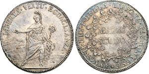 1/2 Скудо Папська держава (752-1870) Срібло 