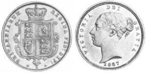 1/2 Соверен Австралия (1788 - 1939) Золото Виктория (1819 - 1901)