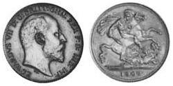 1/2 Соверен Австралія (1788 - 1939) Золото Едвард VII (1841-1910)