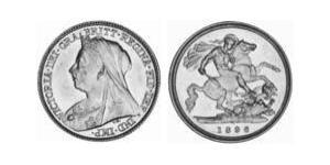 1/2 Соверен Австралія (1788 - 1939) Золото Вікторія (1819 - 1901)