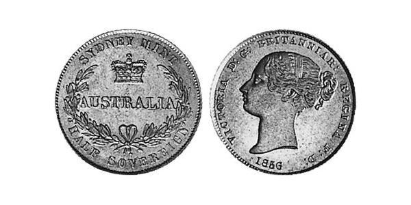 1/2 Соверен Австралія (1788 - 1939) Золото Вікторія (1819 - 1901)