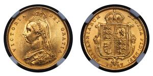 1/2 Соверен Великобритания  Золото Виктория (1819 - 1901)