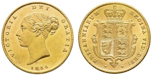 1/2 Соверен Соединённое королевство Великобритании и Ирландии (1801-1922) Золото Виктория (1819 - 1901)