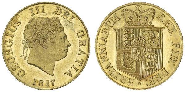 1/2 Соверен Соединённое королевство Великобритании и Ирландии (1801-1922) Золото Георг III (1738-1820)