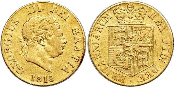 1/2 Соверен Сполучене королівство Великобританії та Ірландії (1801-1922) Золото Георг III (1738-1820)