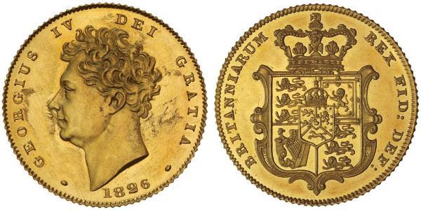 1/2 Соверен Сполучене королівство Великобританії та Ірландії (1801-1922) Золото Георг IV (1762-1830)