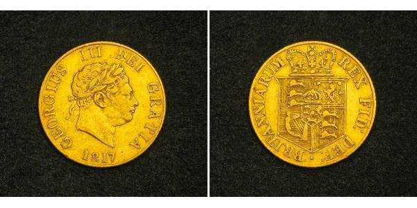 1/2 Соверен Сполучене королівство Великобританії та Ірландії (1801-1922) Золото Георг III (1738-1820)