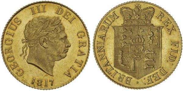 1/2 Соверен Сполучене королівство Великобританії та Ірландії (1801-1922) Золото Георг III (1738-1820)