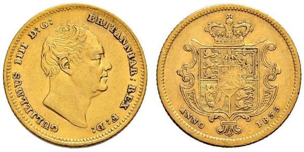 1/2 Соверен Сполучене королівство Великобританії та Ірландії (1801-1922) Золото Вільгельм IV (1765-1837)