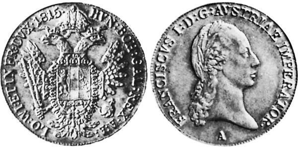 1/2 Талер Австрийская империя (1804-1867) Серебро Francis II, Holy Roman Emperor (1768 - 1835)