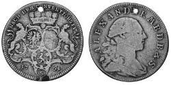 1/2 Талер Ансбах (княжество) (1398–1792) Серебро Charles Alexander, Margrave of Brandenburg-Ansbach (1736 – 1806)