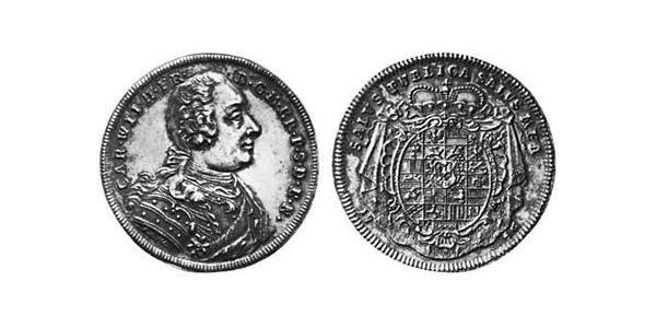 1/2 Талер Ансбах (княжество) (1398–1792) Серебро Charles William Frederick, Margrave of Brandenburg-Ansbach (1712 – 1757)