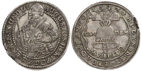 1/2 Талер Брауншвейг-Вольфенбюттель (1269 - 1815) Серебро 