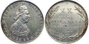1/2 Талер Федеральные земли Германии Серебро Karl von Dalberg (1744 - 1817)