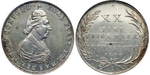 1/2 Талер Федеральные земли Германии Серебро Karl von Dalberg (1744 - 1817)