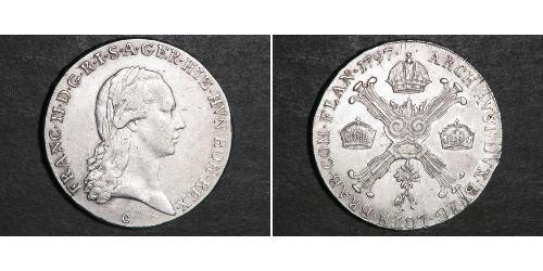 1/2 Талер Австрійські Нідерланди (1713-1795) Срібло Francis II, Holy Roman Emperor (1768 - 1835)