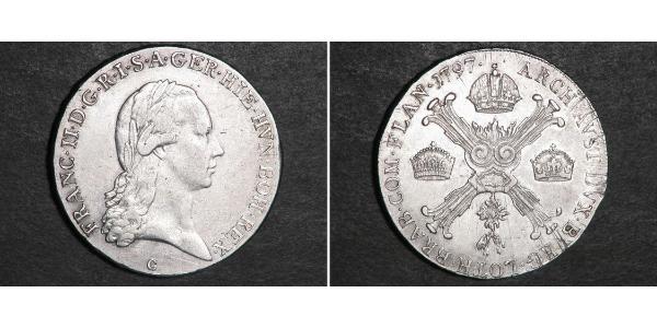 1/2 Талер Австрійські Нідерланди (1713-1795) Срібло Francis II, Holy Roman Emperor (1768 - 1835)