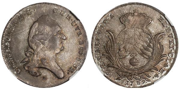 1/2 Талер Баварія (курфюрство) (1623 - 1806) Срібло Charles Theodore, Elector of Bavaria (1724 - 1799)
