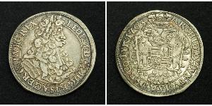 1/2 Талер Королiвство Угорщина (1000-1918) Срібло Леопольд I Габсбург(1640-1705)