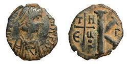 1/2 Фоллис Византийская империя (330-1453) Бронза Юстиниан I (482-565)