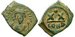 1/2 Фоллис Византийская империя (330-1453) Бронза Phocas(?-610)