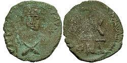1/2 Фоллис Византийская империя (330-1453) Бронза Phocas(?-610)