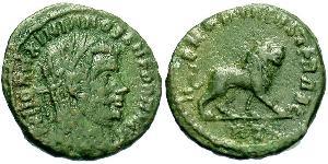 1/2 Фоллис Римская империя (27BC-395) Бронза Максимиан (250-310)