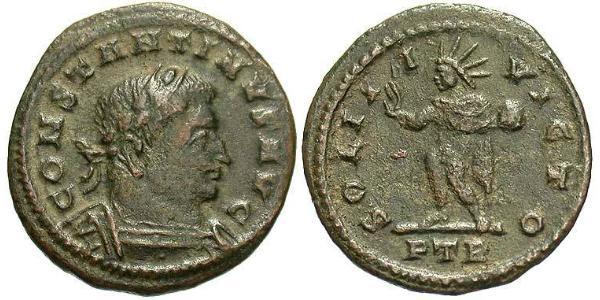 1/2 Фолліс Римська імперія (27BC-395) Бронза Костянтин I (272 - 337)