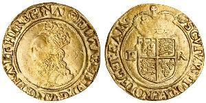 1/2 Фунт Королевство Англия (927-1649,1660-1707) Золото Елизавета I (1533-1603)
