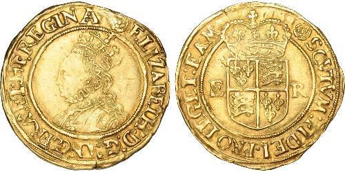 1/2 Фунт Королевство Англия (927-1649,1660-1707) Золото Елизавета I (1533-1603)