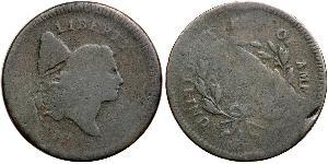 1/2 Цент США (1776 - ) Медь 