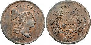 1/2 Цент США (1776 - ) Медь 