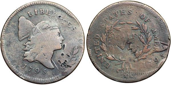 1/2 Цент США (1776 - ) Медь 