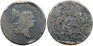 1/2 Цент США (1776 - ) Мідь 